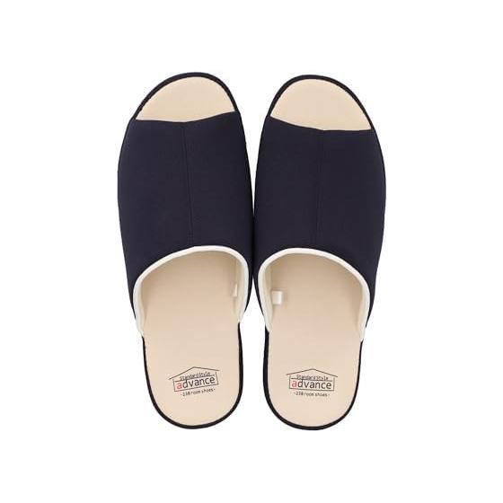 [Advanced] Comfortable, considering the shape of the soles, comfortable to wear, easy to walk in [Japanese Slippers] Stylish, Navy, 26cm 303339