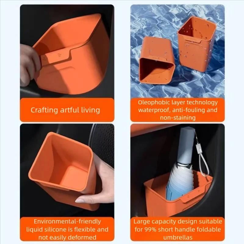 For Lixiang LI L6 L7 L8 L9 Car Storage Box Waterproof Door Trash Can Umbrella Storage Organizer Silicone Interior Accessories