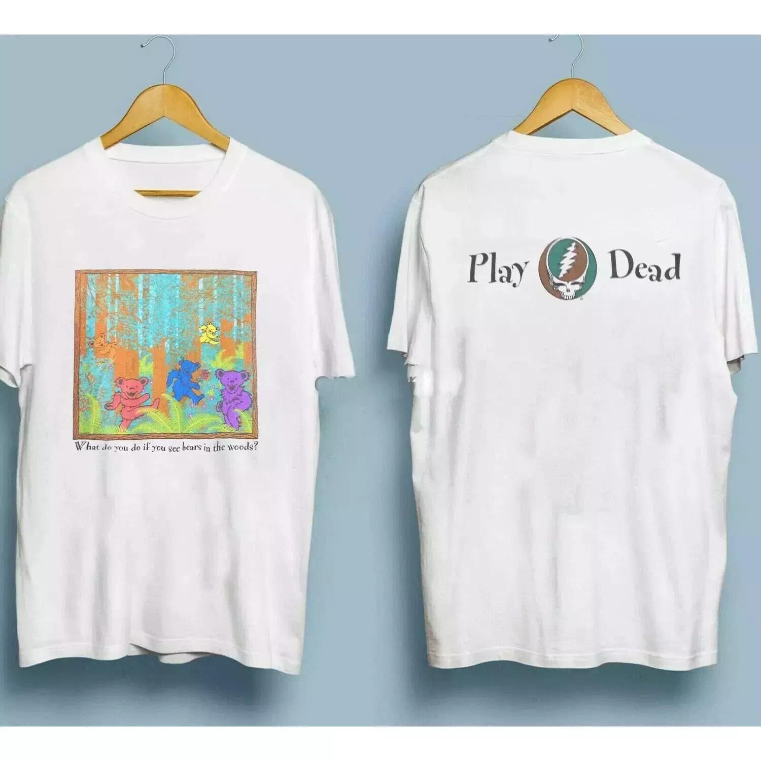 VTG Grateful Dead T Shirt 1998 Dancing Bears Bear In The Woods T Shirt Reprint S
