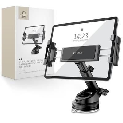 V4 Auto-Halterung für Tablet 141-280 mm für Armaturenbrett - Schwarz
