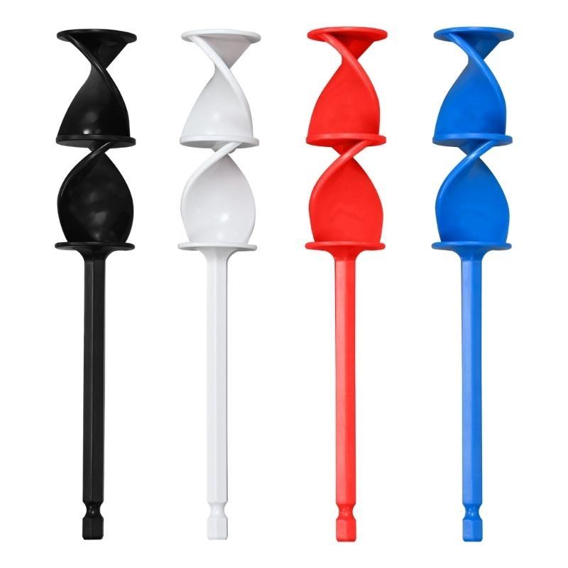 4Pcs Reusable Paint Mixer Epoxy Mixer Paddles Multipurpose Mixer Drill Attachment for Resin Paint Silicone Ceramic