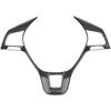 A42M-Car Steering Wheel Cover Carbon Fiber Steering Wheel Decorative Frame For Golf 7 MK7 POLO- 2014-2016 MK6 2017