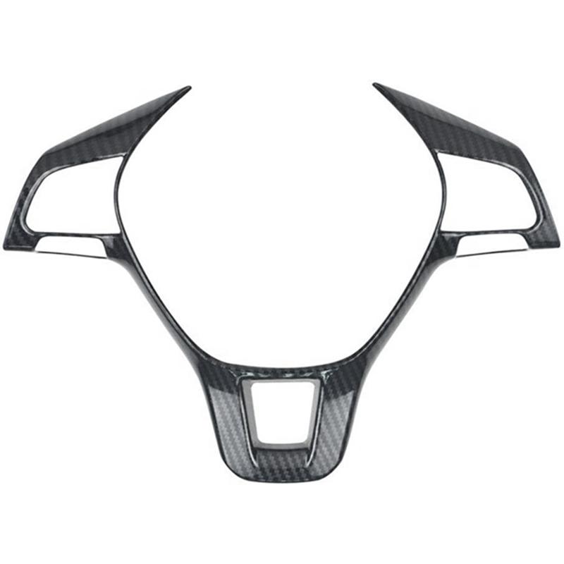 A42M-Car Steering Wheel Cover Carbon Fiber Steering Wheel Decorative Frame For Golf 7 MK7 POLO- 2014-2016 MK6 2017