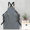 Multi-Pocket Kitchen Aprons Adjustable Cooking Aprons Portable Work Apron  Grilling