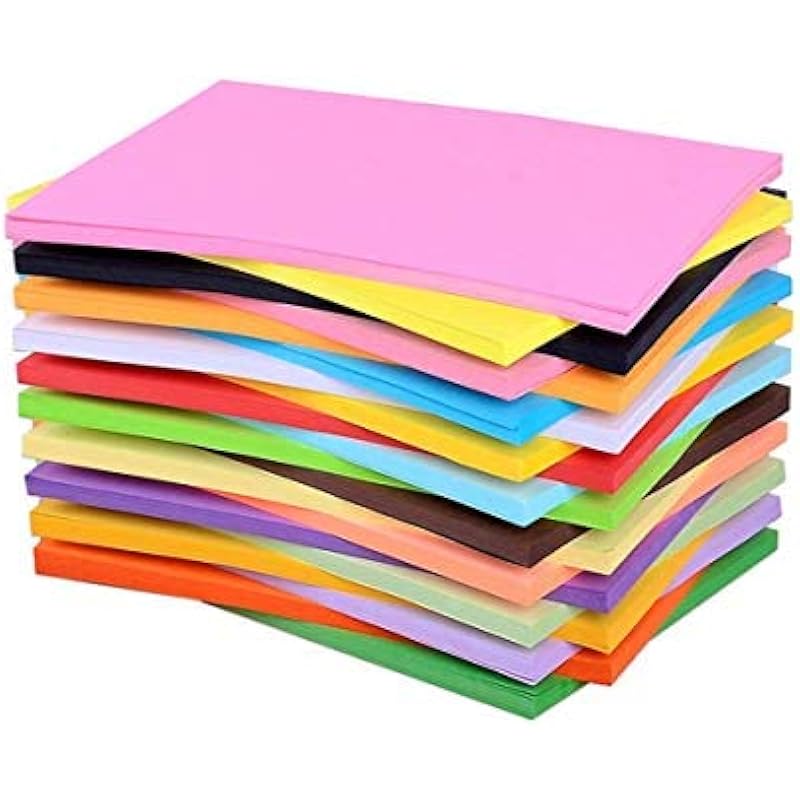 Eclet 40 Pcs Color A4 Medium Size Sheets (10 Colour X 4 Sheet) Art And Craft Paper Double Sided Colored Origami Folding