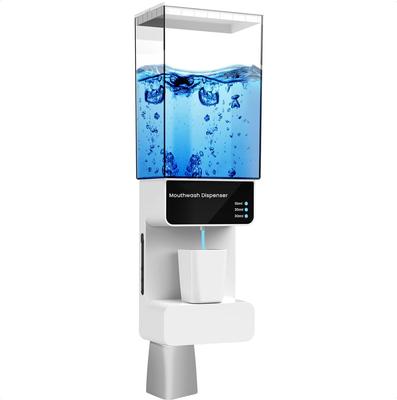 Automatisk munvattenautomat Beröringsfri 700mL väggmonterad munsköljautomat för badrum med magnetkoppar