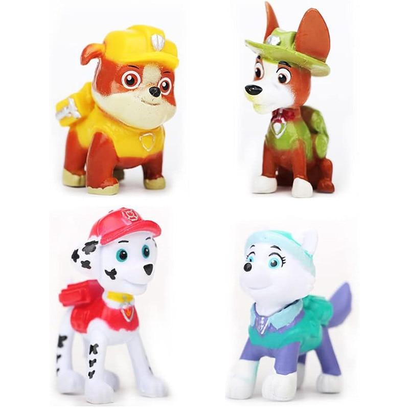 Omelivon 11-Piece Paw Patrol Figurine Set, Multicolor Decor Action Figures, Kids Toy Collection