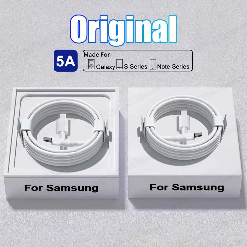 NNBILI 1-2PCS PD45W Quick Cable For Samsung Galaxy S20 S22 S23 Ultra Note 10 20 A53 54 Super Fast Charging USB Type C Data Cable