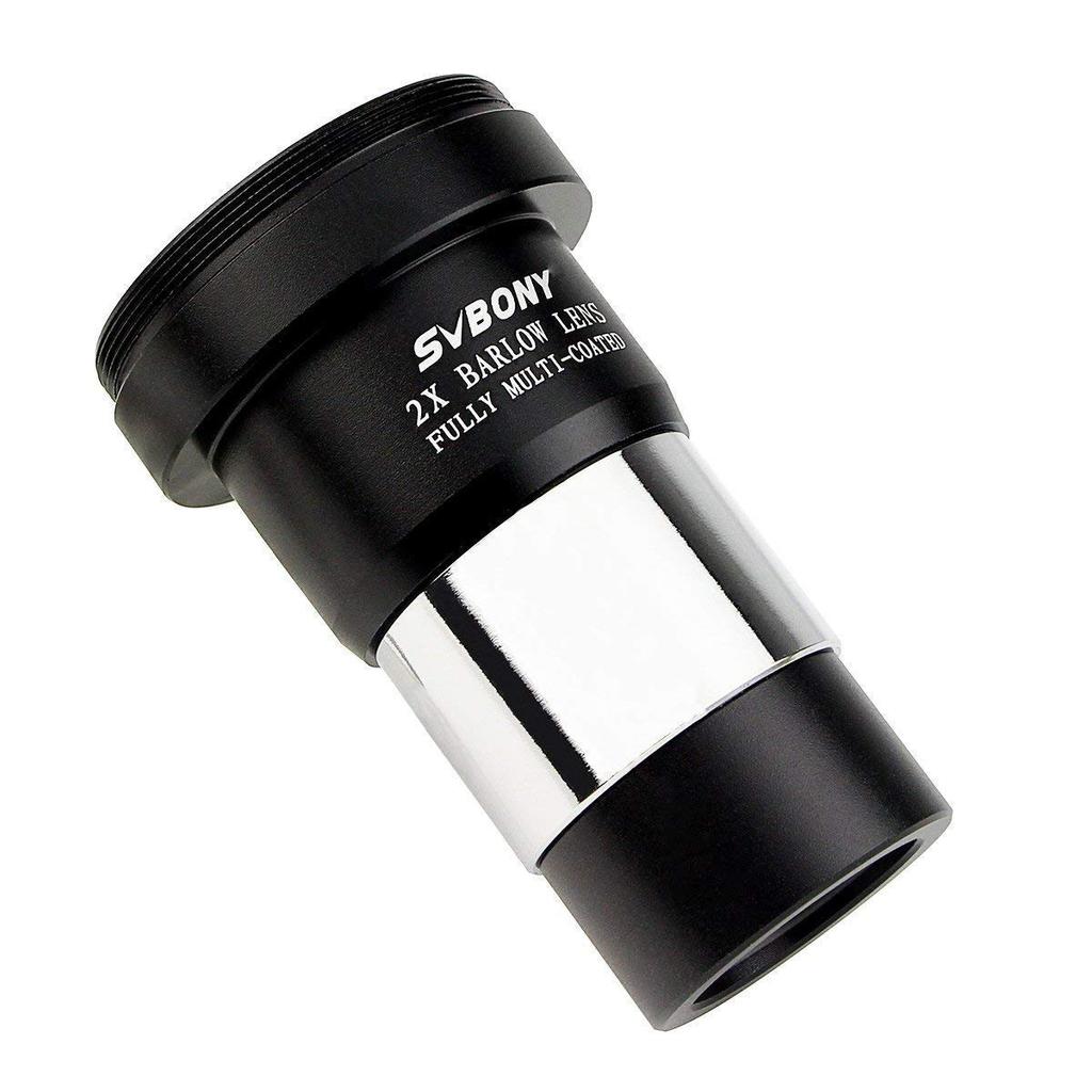 SVBONY Barlow Lens 2X Astronomical Telescope Accessory M42 Thread Camera Connection Interface Correction Lens for Telescope Eyepieces Metal Barlow