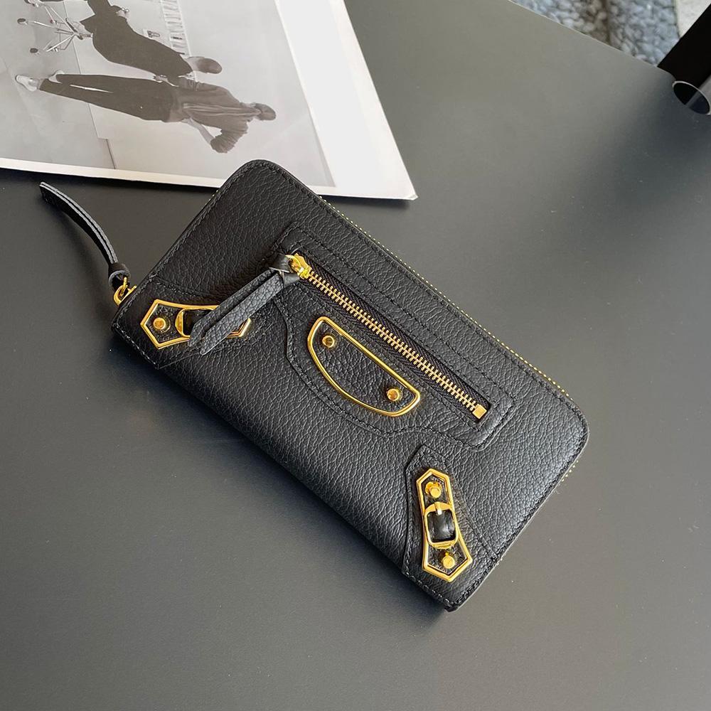 Retro Echtes Leder Damen Geldbörsen Luxus Markenstil Motorrad Lange Geldbörse Ohne Logo Hohe Kapazität Nieten Clutch Tasche Geldbörse