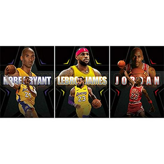 European & American 3D Stereo Sports Poster: Gradient Naked Eye Lenticular Art