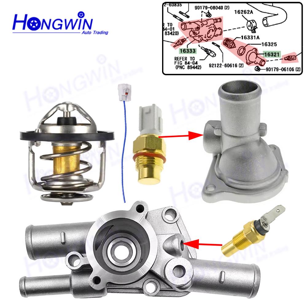 1/2/3/4/5PCS Thermostat Housing Or Sensor For