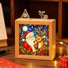 DIY Leuchtendes Kunst-Set Acryl-Puzzle LED-Nachtlicht, Handmontierter Weihnachtsbaum Puzzle-Lampe, Dekoratives Leuchtendes Kreatives Schreibtischlicht für Schlafzimmer