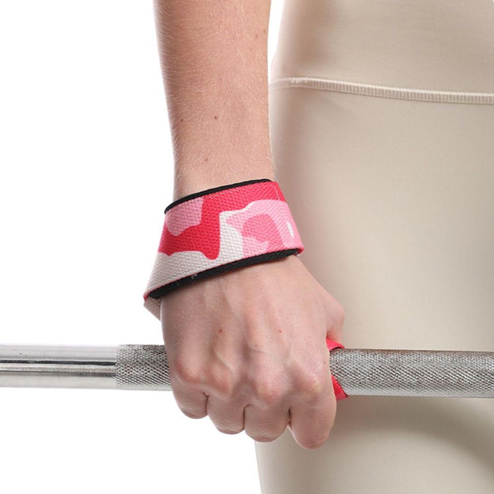 

1pair Anti-slip Weightlifting Straps Camouflage Weights Lifting Strap Wrist Support Bands Deadlift