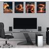 CNG DIGITAL Basketball Wall Art Prints – Set of 4 (8"x10", Unframed) Sports Posters for Boys Room, Man Cave, Gym, and Home Decor
