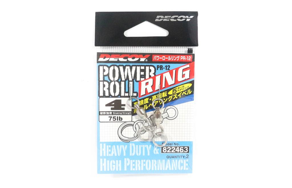 Decoy PR-12 Power Roll Ring Ball Bearing Swivel / Solid Ring Size 4 (2463)