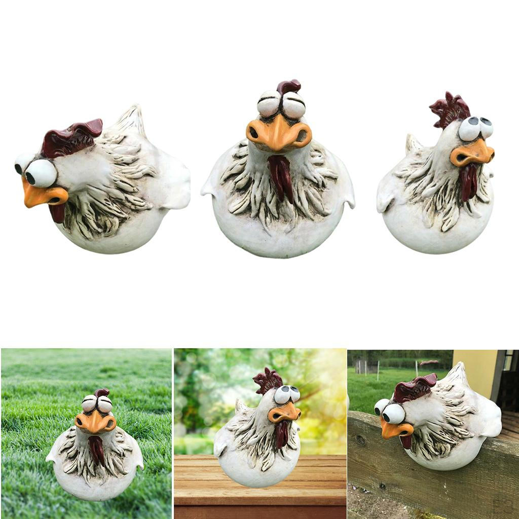 Statue Decor Craft Hen Sculpture Yard Lawn