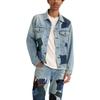 Levis Patchwork Lässige Lockere Jeansjacke Herrenjacken Blau 77380-0066