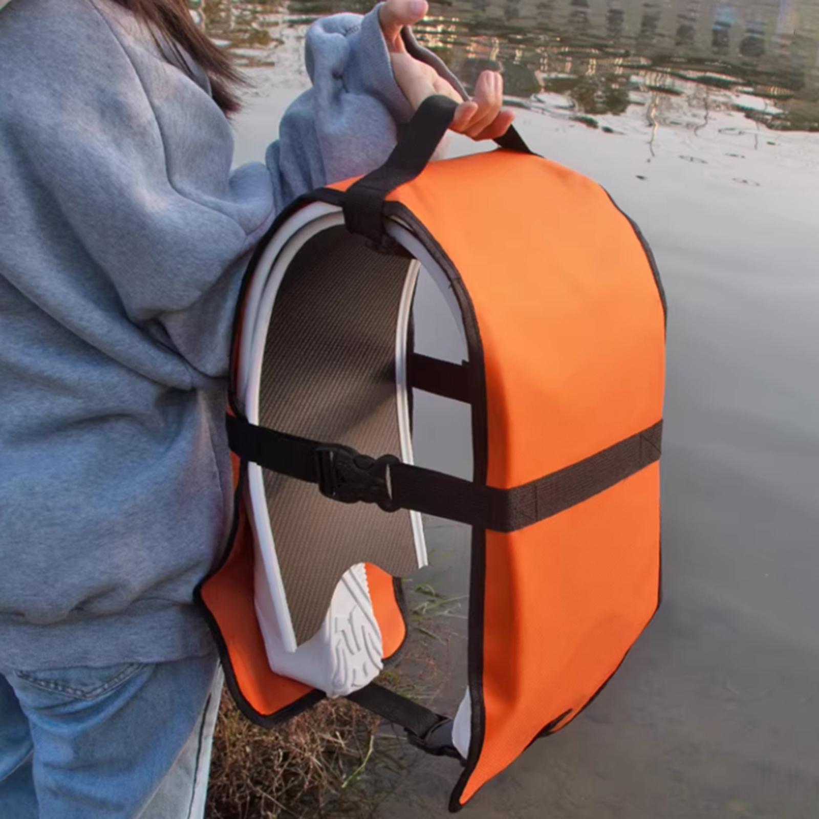 

Fins Storage Bag Dive Gear Bag Dustproof Oxford Cloth Fin Case Quick Dry Flippers Carrier for Beach Activities Travel Surfing оранжевый