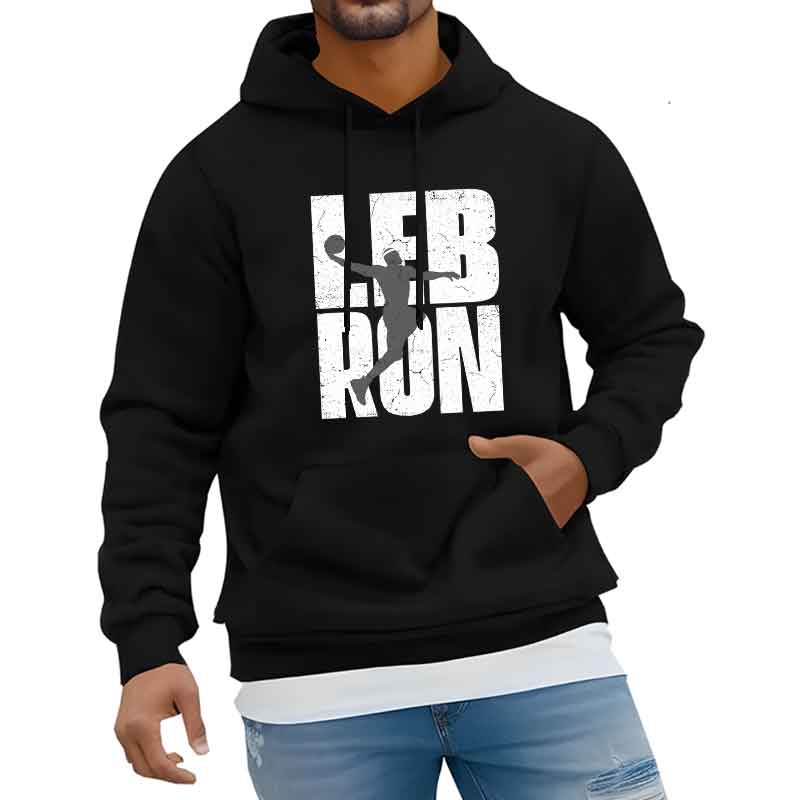 Men Fashion Trends Hoodie Sporty Style Print Casual Streetwear Sports Jogging Sweatshirt Pullover Spring Autumn Unisex Clothing