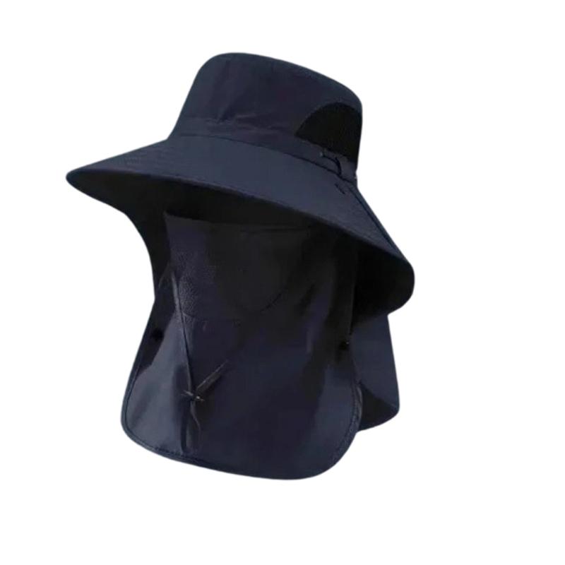 Camping Mesh Breathable Sun Hat Wide Brims Sun Protections Cap Mountaineering Cap Large Fisherman Hat Bucket Outdoor