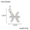 CARLIDANA Hot-Selling Stainless Steel Pendant 12 Zodiac Silver Color Pendant DIY Jewelry Accessories Necklace Pendant Charms