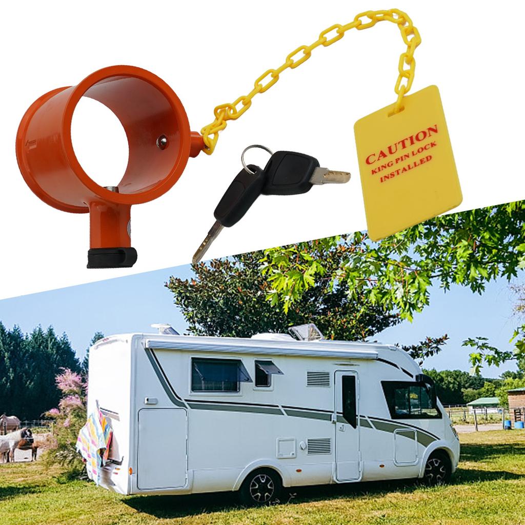 Efficient Anti Theft Solution King Pin Lock for Trucks Includes 2 Keys