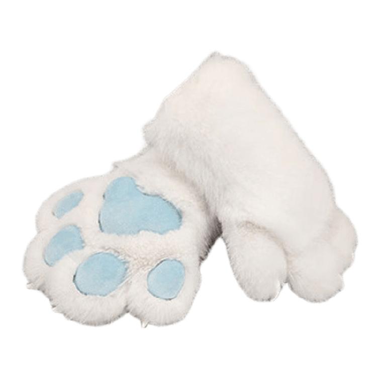 Plush Animal Theme Paws Gloves Fursuit Handwear With Soft Pad For Adult and Kids Halloween Party and Roleplay Game Wear
