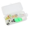 Fly Hook Throwing Set Simulation Fishing Lures Bait Kit with Floating and Slow Sinking Aids for Outdoor Fishing