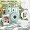 HIYQIN Instax Mini 13 Camera Protective Adjustable Shoulder Cute 2x3 Photo Card Hard PC Clear Case with Coiled Fuji Mini 13 Accessory Kit Transparent