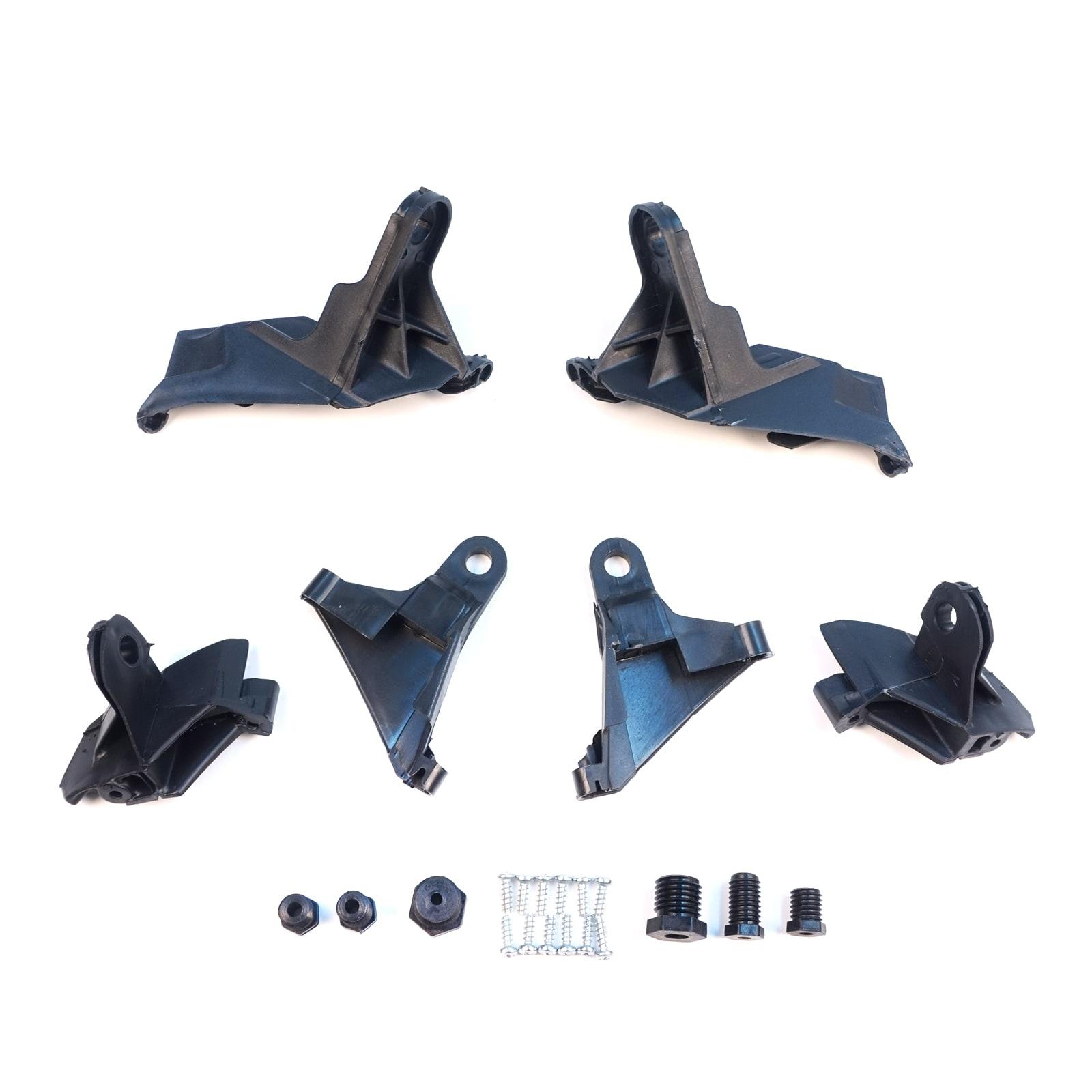 Soportes de Reparación de Pestañas para Faros BHL17+BHL18 Izquierdo Derecho para Mercedes Clase E W211 S211 2002-2009 A2118201314 A2118201414