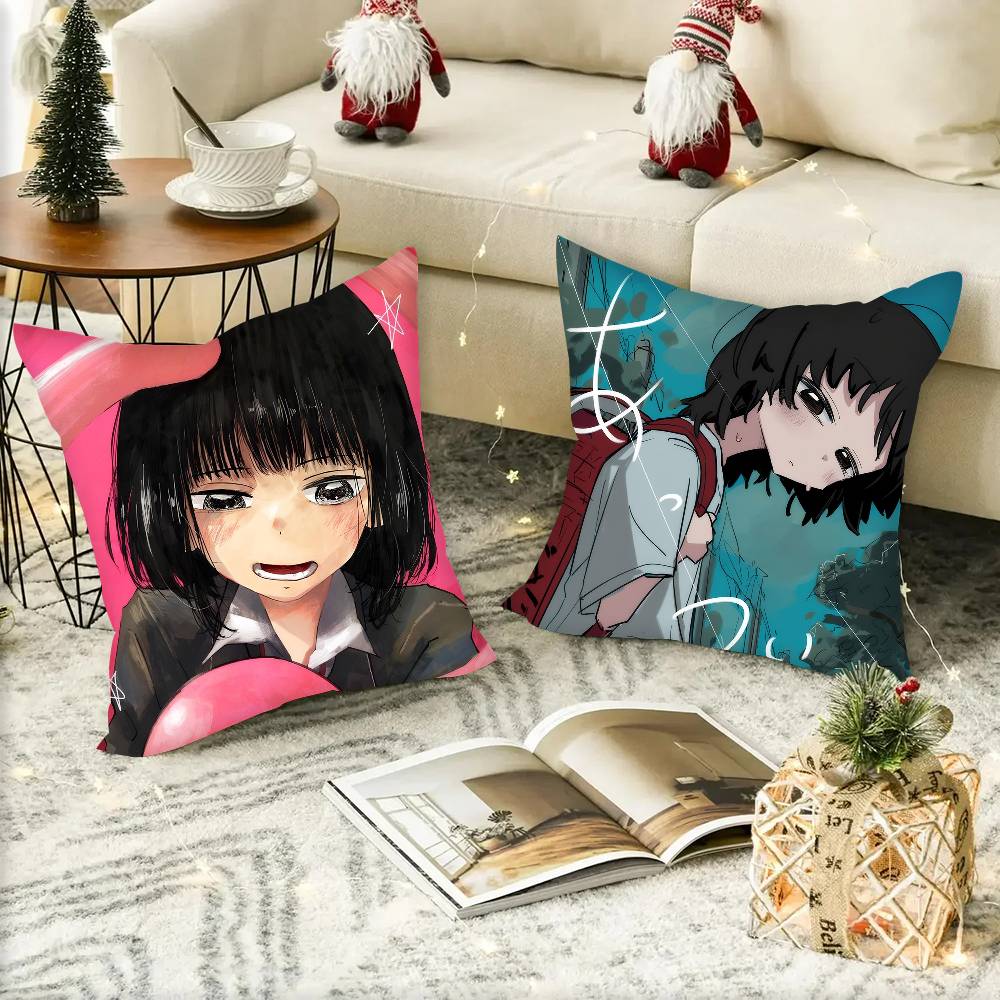 Shizuka Classic Anime Takopis Original Sin CUTE Pillow Case Square Pillow Bedroom Sofa Leisure Comfort Cushion Home Decoration