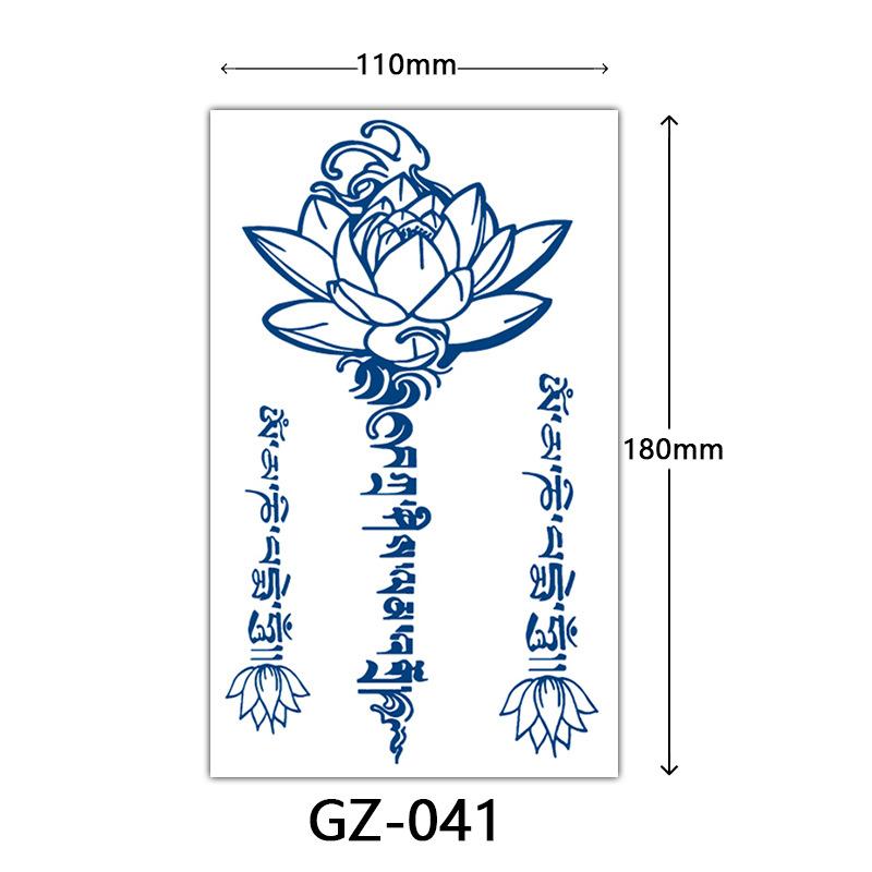 Herbal Juice Tattoo Stickers, Semi-Permanent Tattoo Stickers, Sweatproof, Lasting Tattoo Stickers