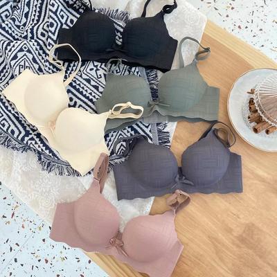 Soutien-gorge push-up sans fil, sans coutures, pour petits bonnets – Lingerie sexy pour femmes, rembourrage épais, pièce unique