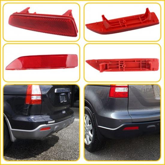 Left Bumper Rear Reflector For Light CRV Honda 2007 2008 Tail 2009 Lamp Cover US