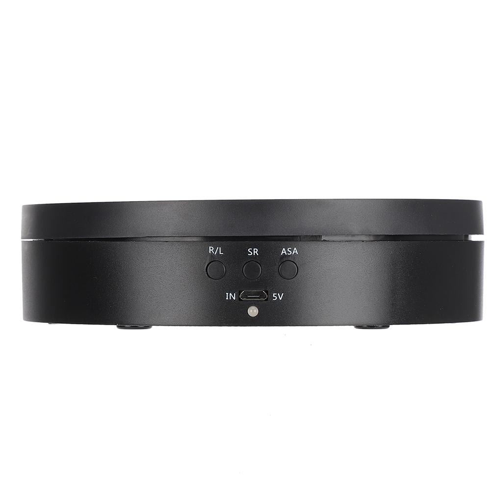 2‑4KG Load Bearing 3 Gears Two Way Rotating Turntable Display Stand for Jewelry Phone Black