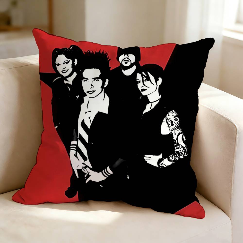 The Band MMindless SSelf IIndulgence Pillow Case Square DoubleSided Sofa Cushion Cover Bedroom Bedside Pillow