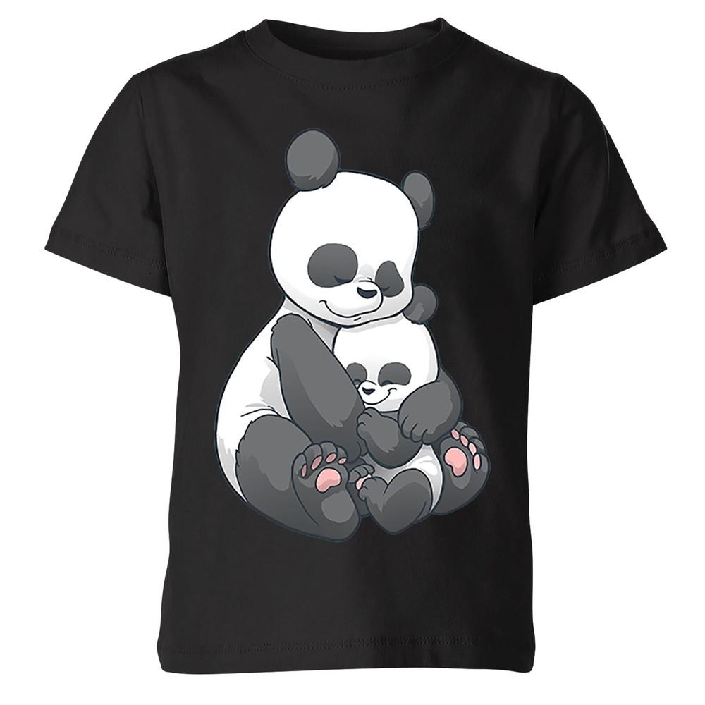 Panda Hug Kids T Shirt Funny Graphic Boys Girls Unisex Tee P1 OR A