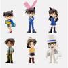 6pcs/set Anime Detective Conan Kaito Kid  Ran Mouri Model Figure Toys