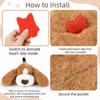Realistic Pet Soothing Plush Toys Comfortable Pet Sleep Aid Toy Cute Dog Heartbeat Toy  Training