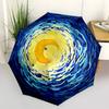 1pc Cosmic Swirl Automatic Umbrella - Automatic Opening And Closing, Sturdy Iron Frame, Portable Folding Design Yy251018192
