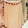 Soft Rose Bouquet Blanket Warm Crocheted Flower Blanket Multi-Use Floral Throw Blanket  Photo Prop