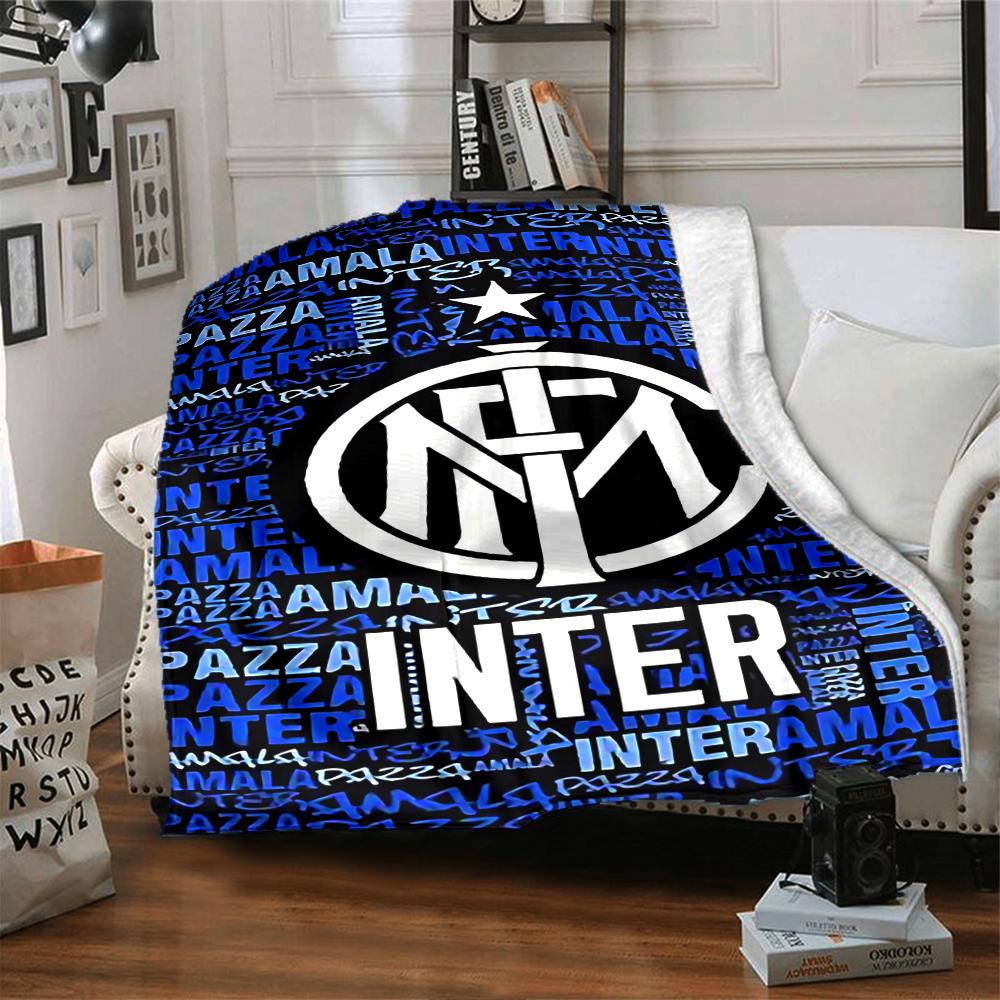 Inter Milan Fan Artwork Blankets Flannel Printed Breathable Warm Throw Blanket for Home Office Bedspreads 0708a100