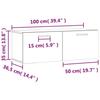 VidaXL Armoire murale blanc 100x36,5x35 cm bois d'ingénierie 830116