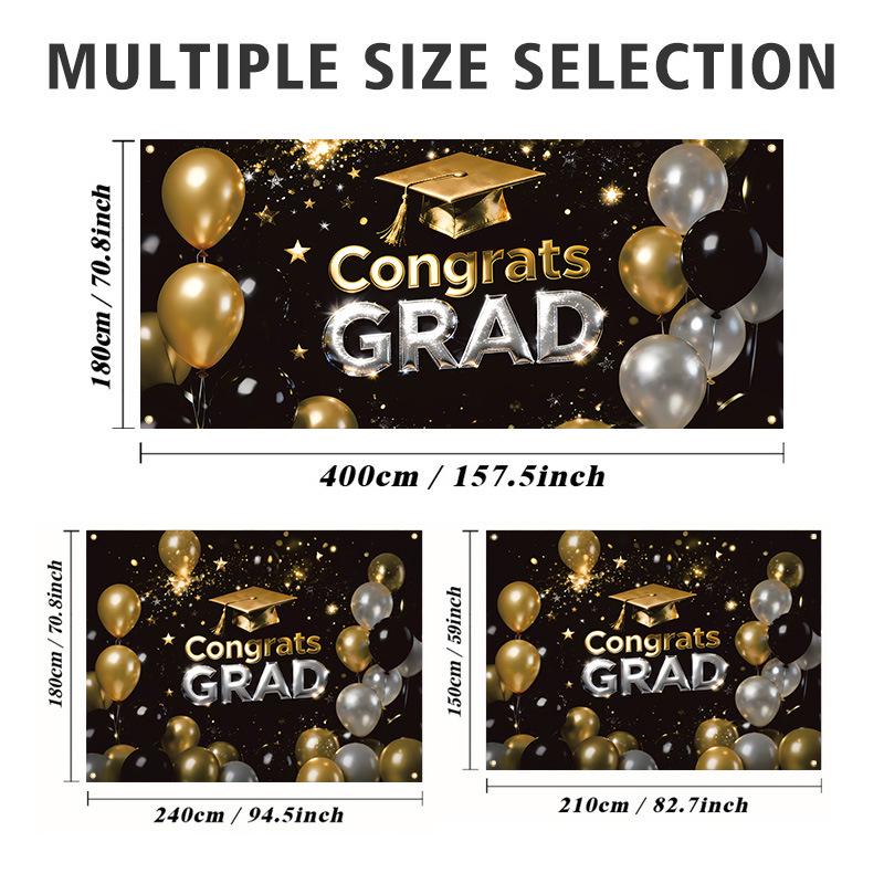 2026 Graduation Party Garage Banner: Yard Decoration Flag