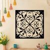 Wrought Iron Floral Medallion Wall Art Baroque Style Metal Decor Wedding Anniversary Gift Home