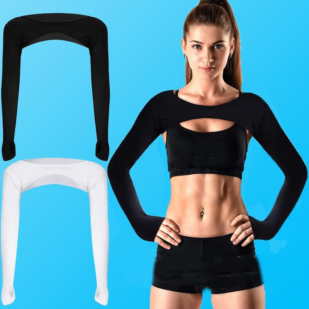 Polyester Ice Silk Sweatshirt Porosity Arm Cover New UV Protective Shawl  Women