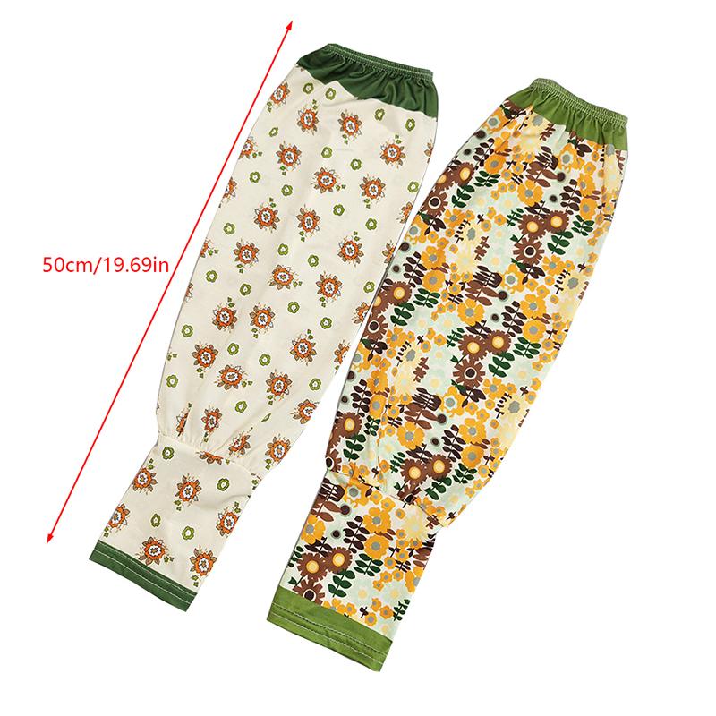 Women Girls Summer Ice Silk Sunscreen Sleeves Sun Protection Arm Covers Outdoor Cycling Driving Cool Anti-Uv Arm Sleeves