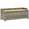 VidaXL Garden Storage Bench Outdoor Storage Chest Storage Bench Backyard 120 Cm Resin 46481