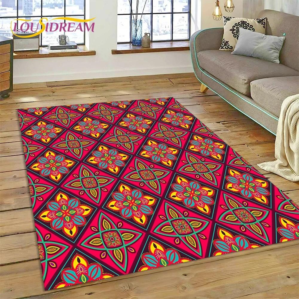 Neuester nordischer türkischer böhmischer Keltenteppich für Wohnzimmer, Schlafzimmer, Heimdekoration, Bodenmatte, rutschfeste Dekoration für Sofa, Fußmatte